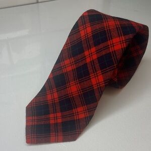 All Wool Plaid Tie